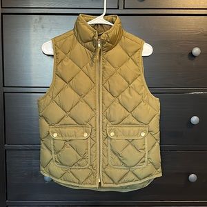 Olive Green Puffer Vest